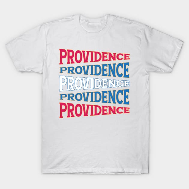 NATIONAL TEXT ART PROVIDENCE T-Shirt by LAVA-ROMA-NOVA